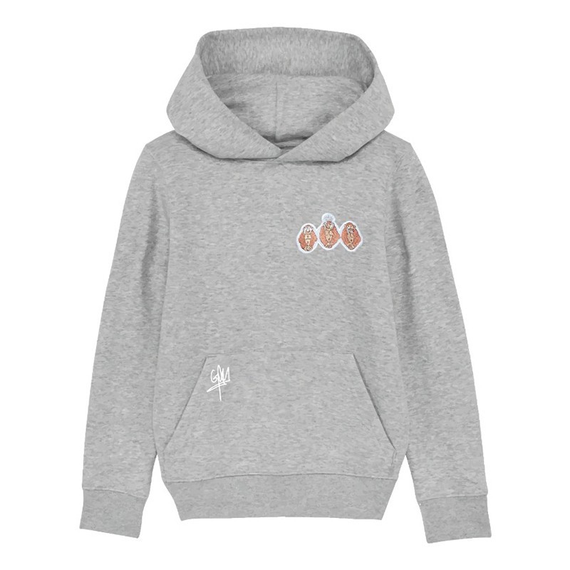 Sweat Capuche Valar enfant classique Rose 